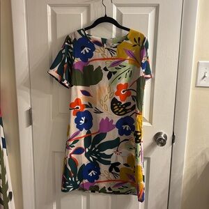 Modcloth Peachy Pink Floral Dress